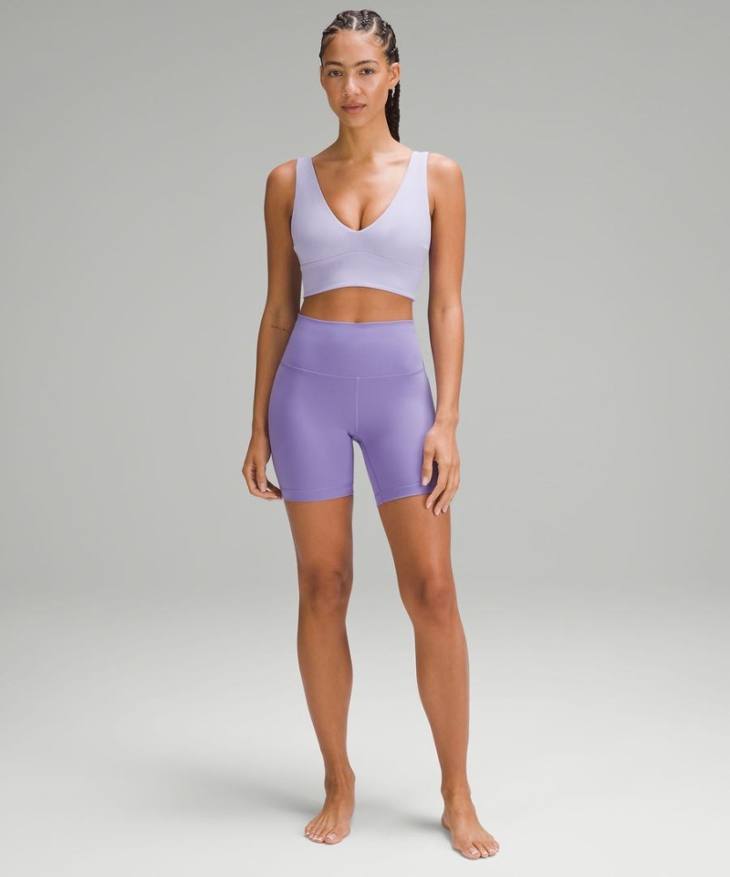 Lululemon Align™ V-Neck Bra Light Support, C/D Cup Sport BH Dam Lila Sverige | CZNBUY183
