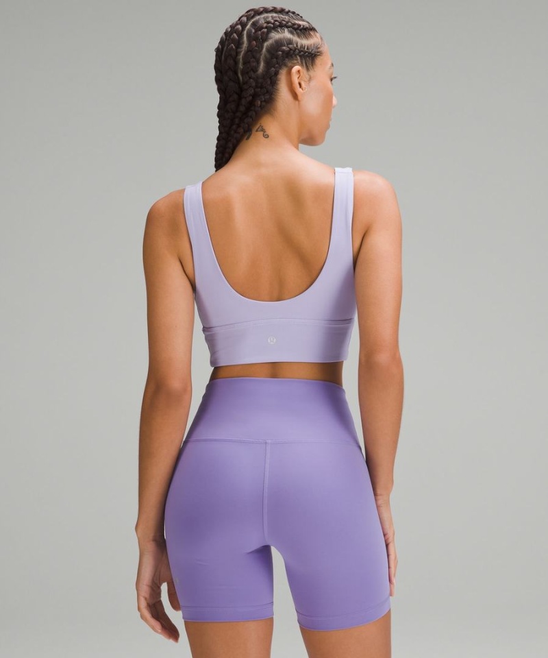 Lululemon Align™ V-Neck Bra Light Support, C/D Cup Sport BH Dam Lila Sverige | CZNBUY183