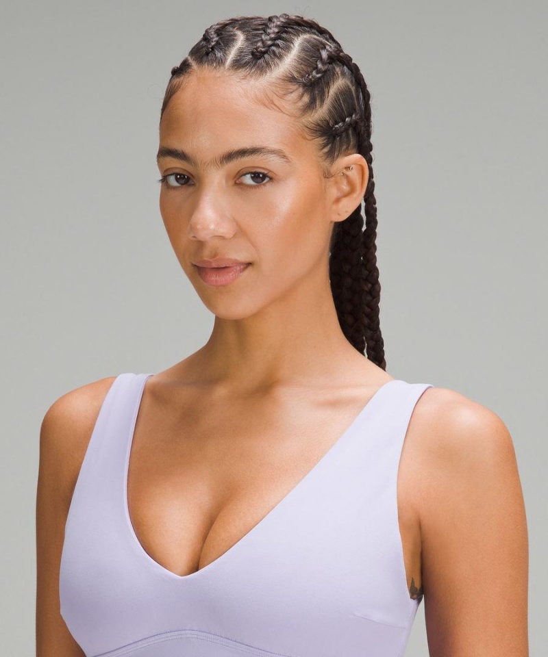 Lululemon Align™ V-Neck Bra Light Support, C/D Cup Sport BH Dam Lila Sverige | CZNBUY183