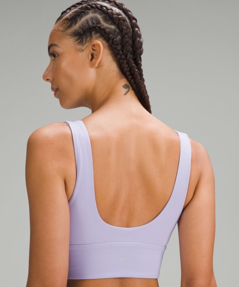 Lululemon Align™ V-Neck Bra Light Support, C/D Cup Sport BH Dam Lila Sverige | CZNBUY183