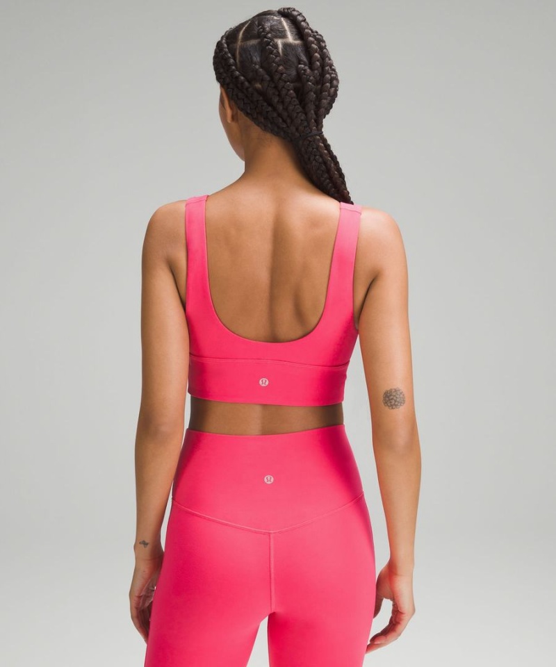 Lululemon Align™ V-Neck Bra Light Support, C/D Cup Sport BH Dam Röda Sverige | LWECUN547