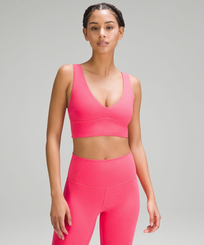 Lululemon Align™ V-Neck Bra Light Support, C/D Cup Sport BH Dam Röda Sverige | LWECUN547