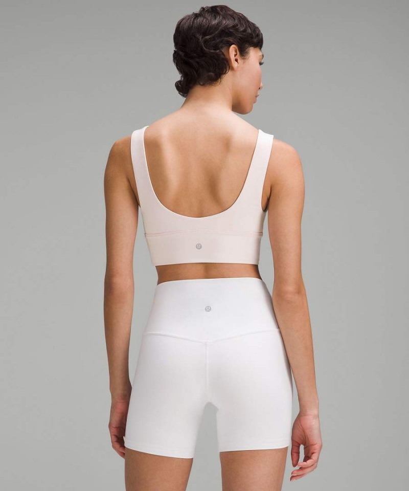 Lululemon Align™ V-Neck Bra Light Support, A/B Cup Sport BH Dam Ljusröda Sverige | NMRYFO276