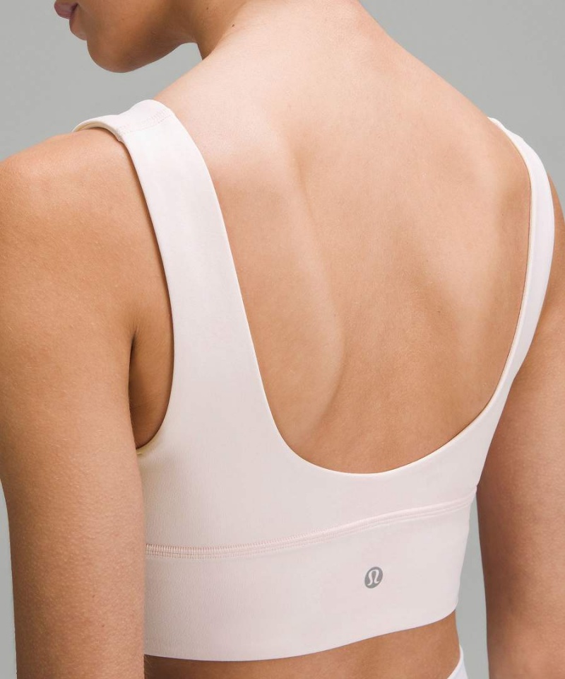 Lululemon Align™ V-Neck Bra Light Support, A/B Cup Sport BH Dam Ljusröda Sverige | NMRYFO276