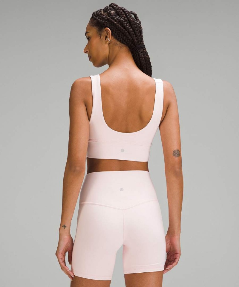 Lululemon Align™ V-Neck Bra Light Support, C/D Cup Sport BH Dam Ljusröda Sverige | QDUCHN374