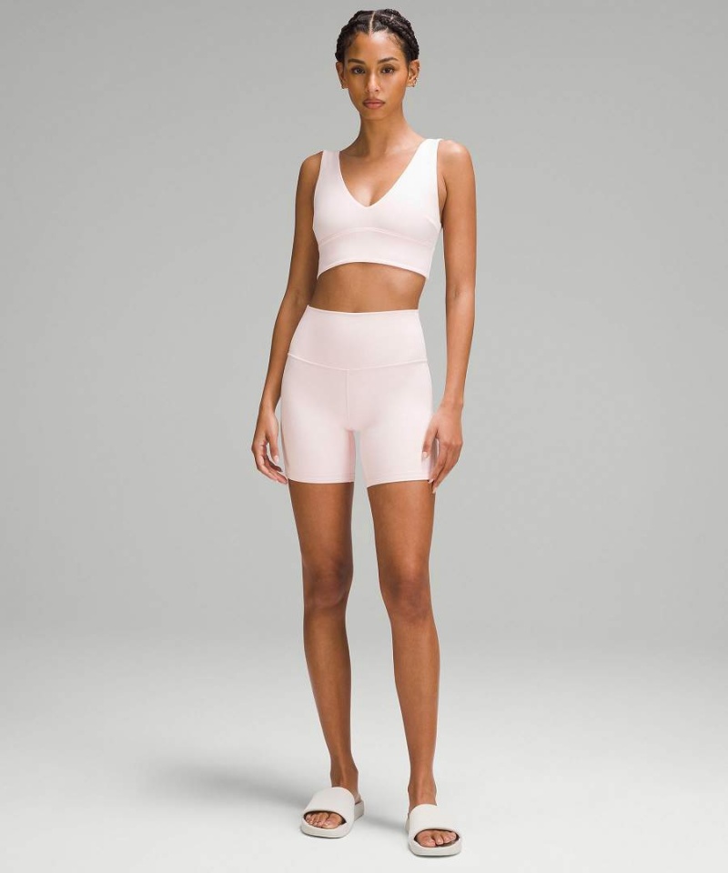 Lululemon Align™ V-Neck Bra Light Support, C/D Cup Sport BH Dam Ljusröda Sverige | QDUCHN374