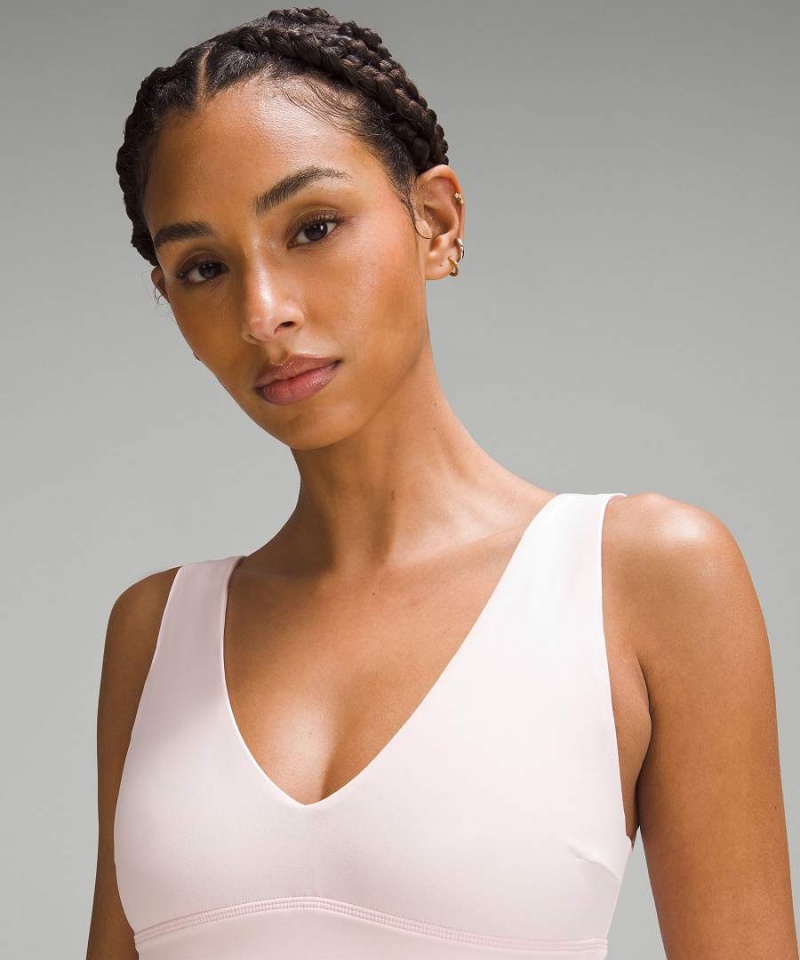 Lululemon Align™ V-Neck Bra Light Support, C/D Cup Sport BH Dam Ljusröda Sverige | QDUCHN374