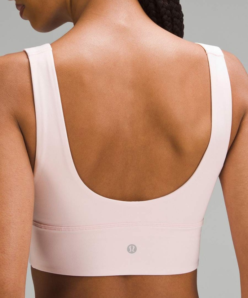 Lululemon Align™ V-Neck Bra Light Support, C/D Cup Sport BH Dam Ljusröda Sverige | QDUCHN374