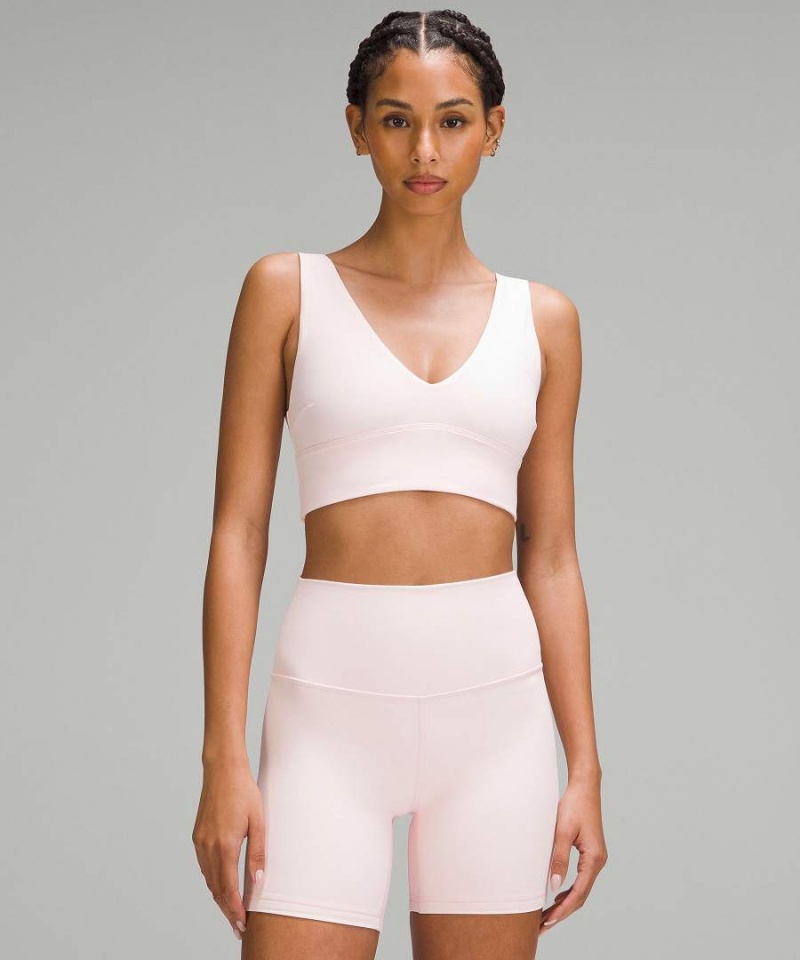 Lululemon Align™ V-Neck Bra Light Support, C/D Cup Sport BH Dam Ljusröda Sverige | QDUCHN374