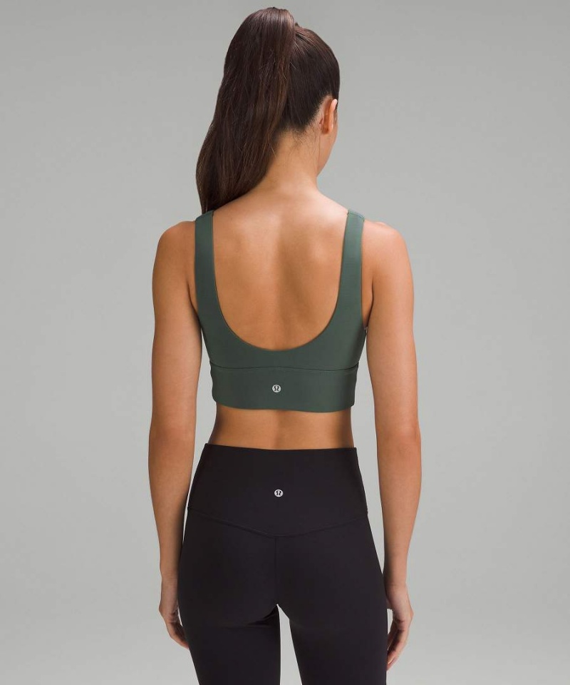 Lululemon Align™ V-Neck Bra Light Support, C/D Cup Sport BH Dam Mörkgröna Sverige | YOEBDQ423