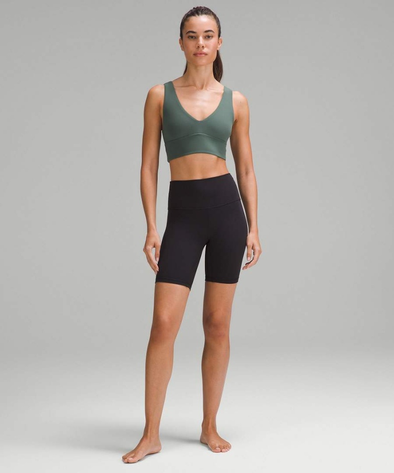 Lululemon Align™ V-Neck Bra Light Support, C/D Cup Sport BH Dam Mörkgröna Sverige | YOEBDQ423