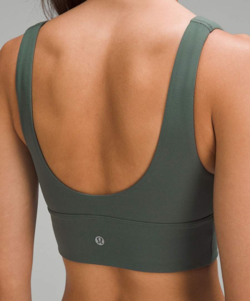 Lululemon Align™ V-Neck Bra Light Support, C/D Cup Sport BH Dam Mörkgröna Sverige | YOEBDQ423
