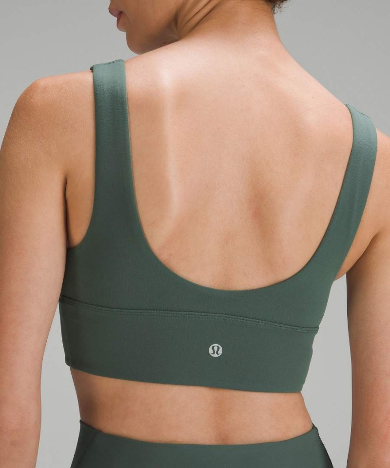 Lululemon Align™ V-Neck Bra Light Support, A/B Cup Sport BH Dam Mörkgröna Sverige | YHOVAT508