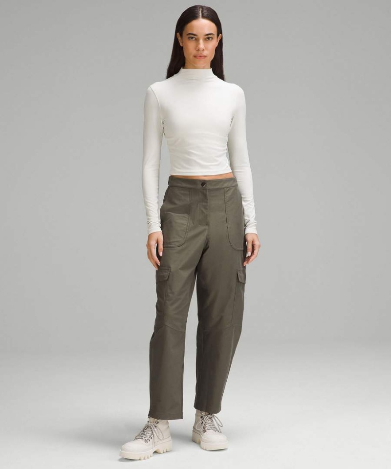 Lululemon All Aligned Mockneck Långärmad Tröja Dam Beige Sverige | THDLNY728
