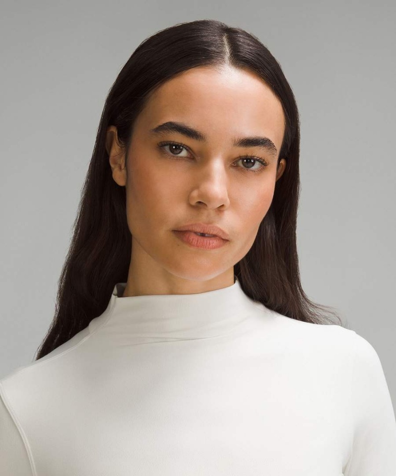 Lululemon All Aligned Mockneck Långärmad Tröja Dam Beige Sverige | THDLNY728