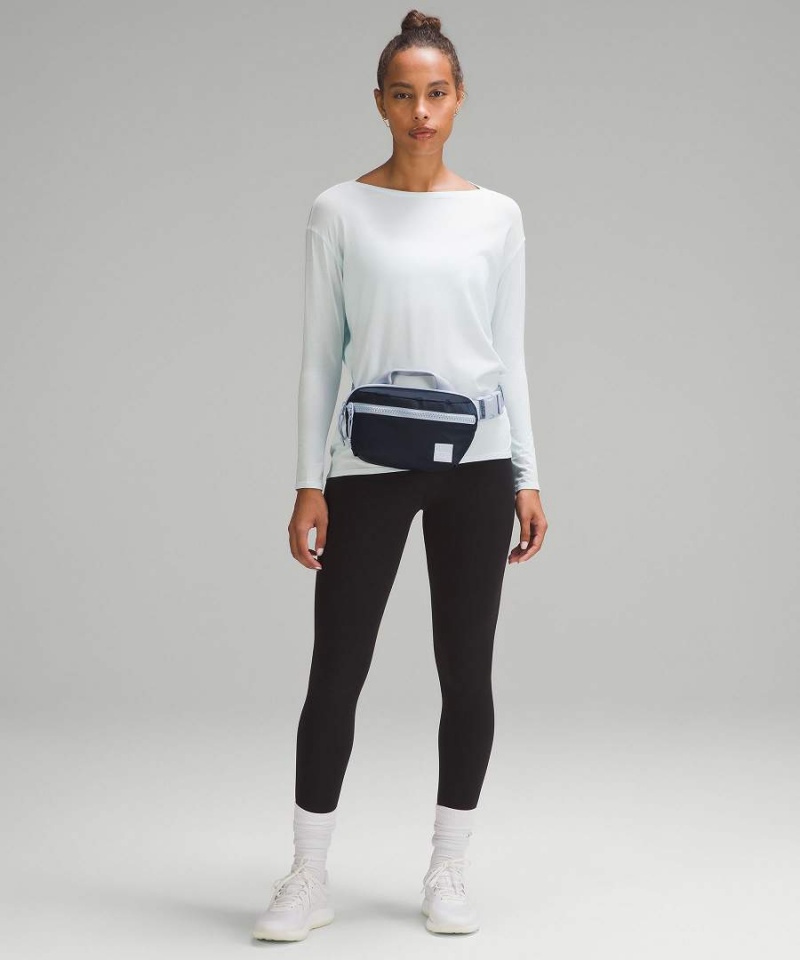 Lululemon All Day Essentials 2.5L Bältesväska Herr Marinblå Blå Beige Sverige | HVEXAU213
