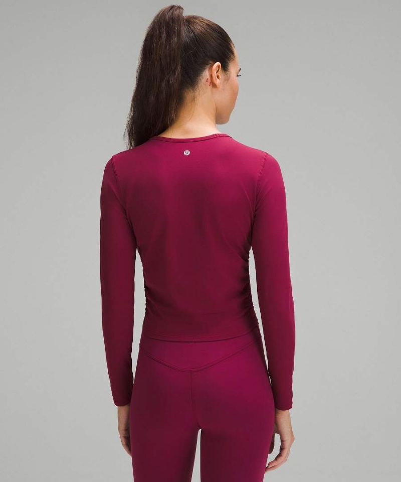 Lululemon All It Takes Nulu Långärmad Tröja Dam Vinröda Sverige | MNSIRF462