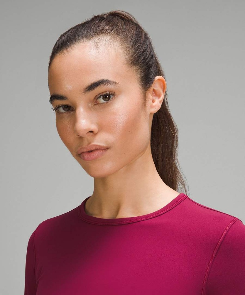Lululemon All It Takes Nulu Långärmad Tröja Dam Vinröda Sverige | MNSIRF462