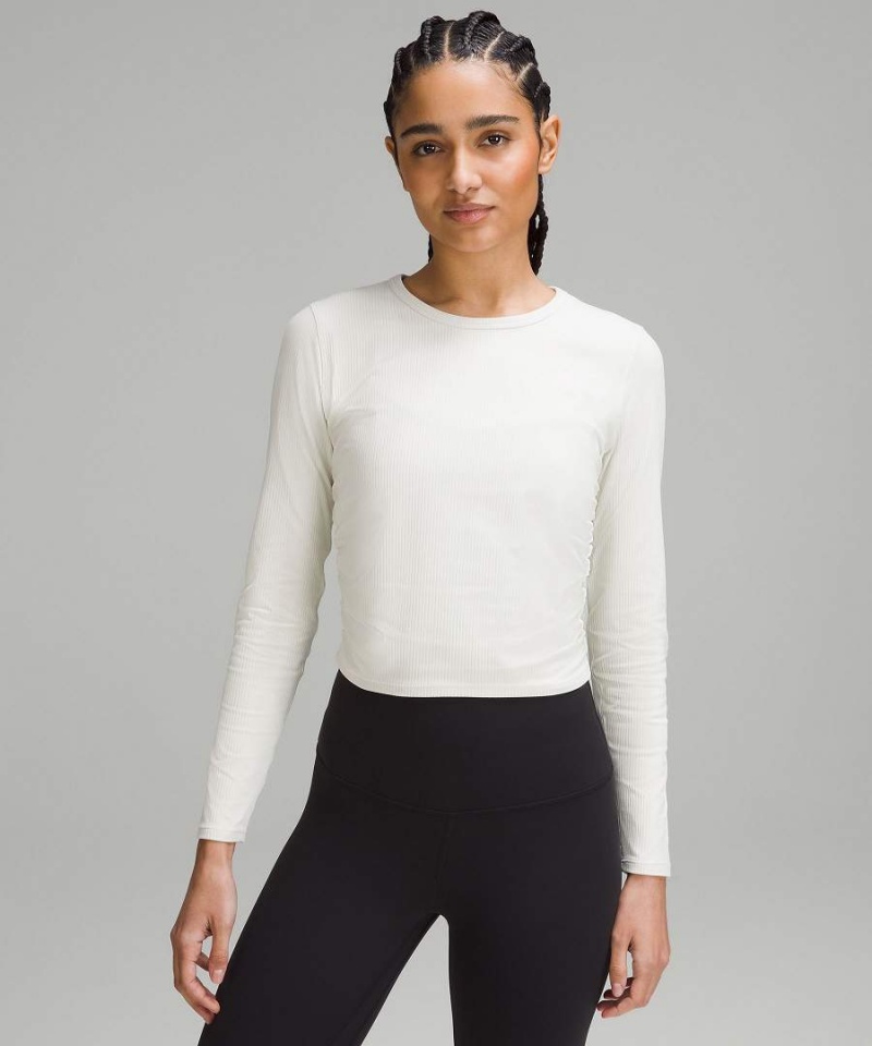 Lululemon All It Takes Räfflad Nulu Långärmad Tröja Dam Turkos Sverige | SEJAHW149