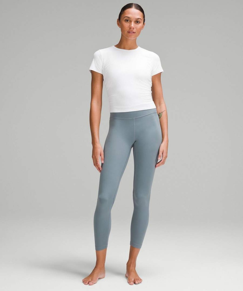 Lululemon All It Takes Räfflad Nulu T-shirt Dam Vita Sverige | AULGMH873