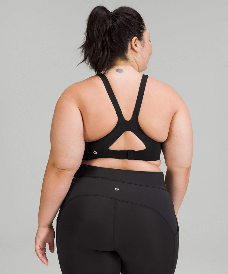 Lululemon All Powered Up Bra Medium Support, A-G Cups Sport BH Dam Svarta Sverige | UGHJSL976