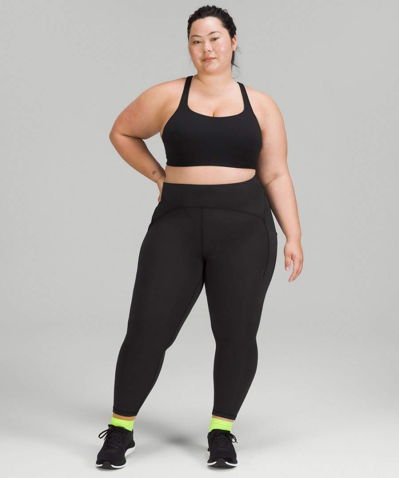 Lululemon All Powered Up Bra Medium Support, A-G Cups Sport BH Dam Svarta Sverige | UGHJSL976