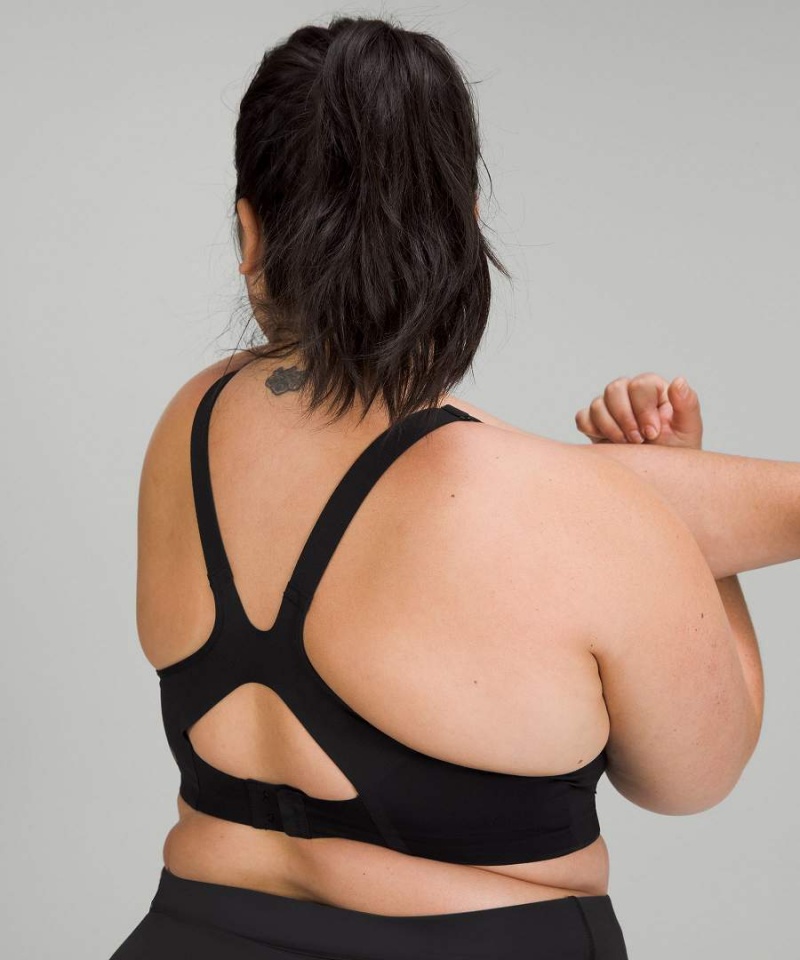 Lululemon All Powered Up Bra Medium Support, A-G Cups Sport BH Dam Svarta Sverige | UGHJSL976