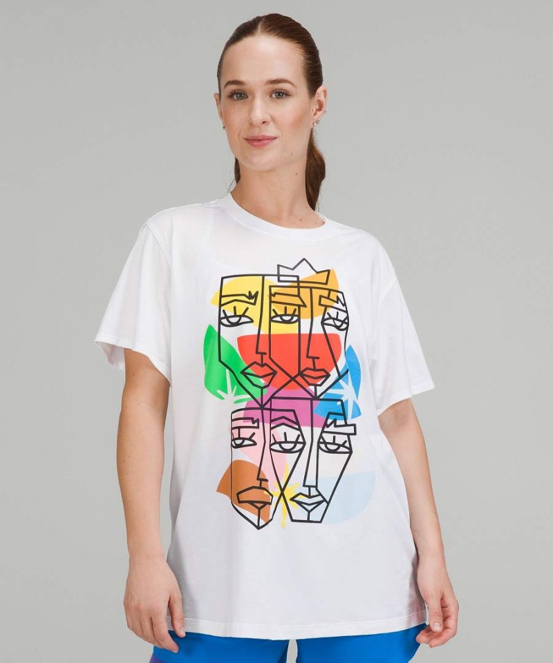 Lululemon All Yours Bomull Pride T-shirt Dam Vita Sverige | WXJRPE210