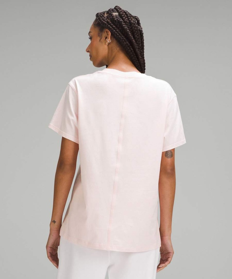 Lululemon All Yours Bomull T-shirt Dam Ljusröda Sverige | AQPWDV298