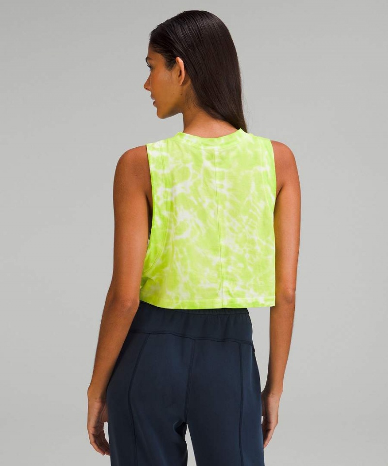 Lululemon All Yours Cropped Bomull Linne Dam Ljusgröna Sverige | ZNGPLJ215