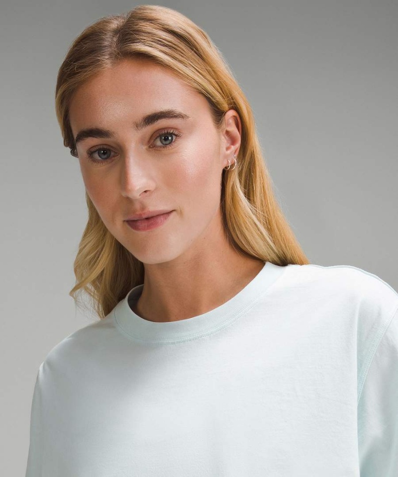 Lululemon All Yours Cropped T-shirt Dam Blå Sverige | IOQUMP932