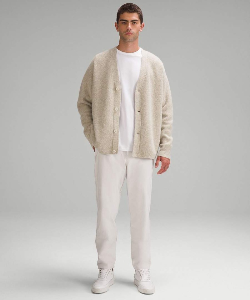 Lululemon Alpaca Ull-Blend Cardigan Tröjor Herr Vita Sverige | JCTGVF594