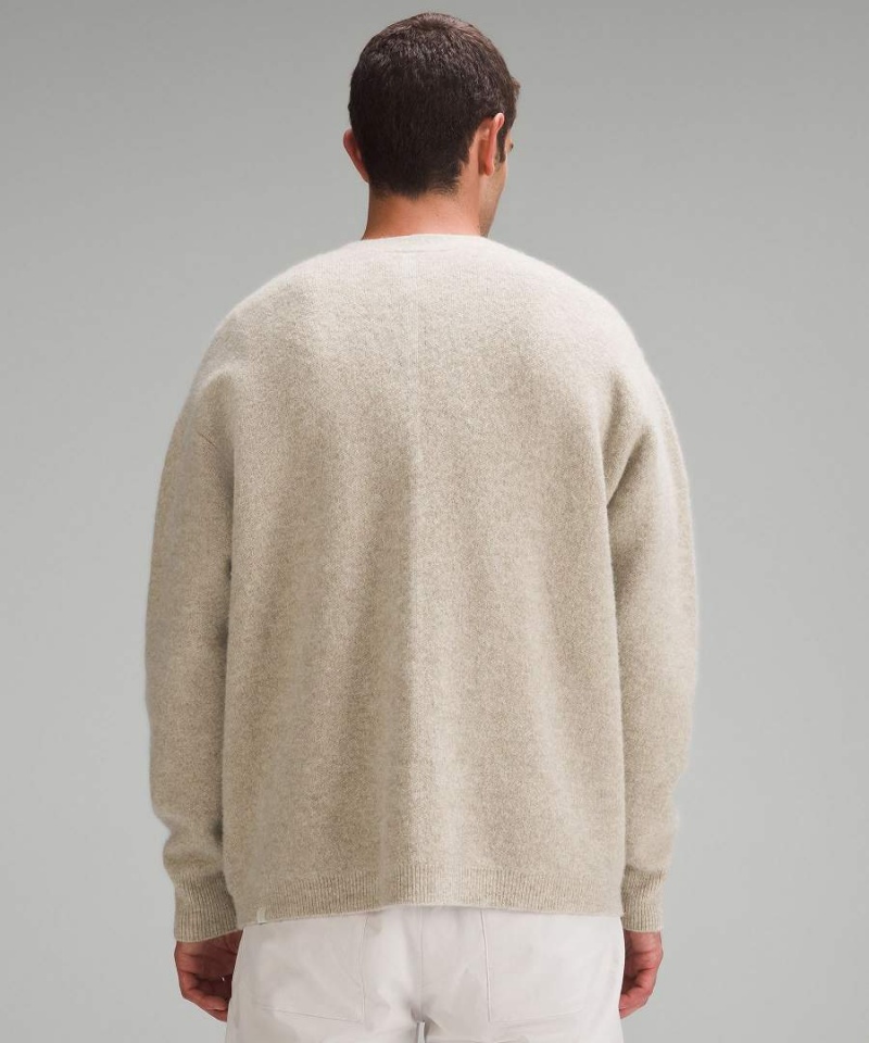 Lululemon Alpaca Ull-Blend Cardigan Tröjor Herr Vita Sverige | JCTGVF594