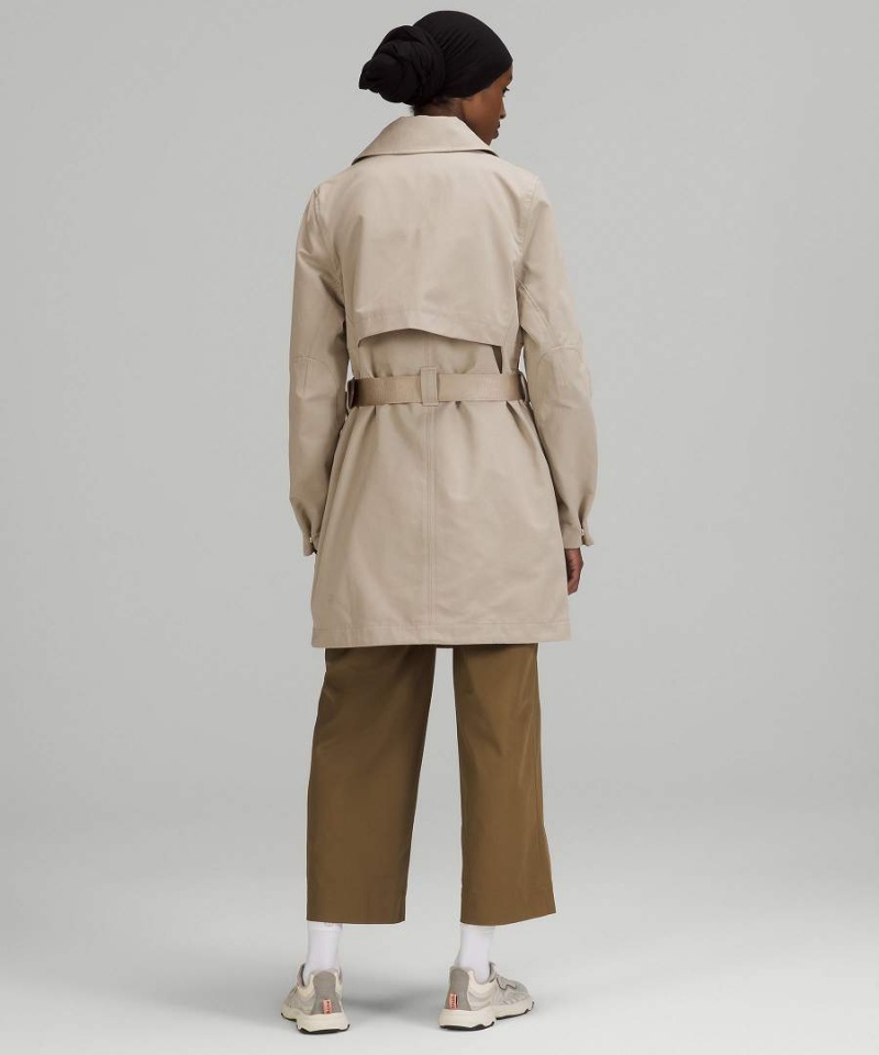 Lululemon Always There Korta Trench Rockar Dam Beige Sverige | ABECXF504