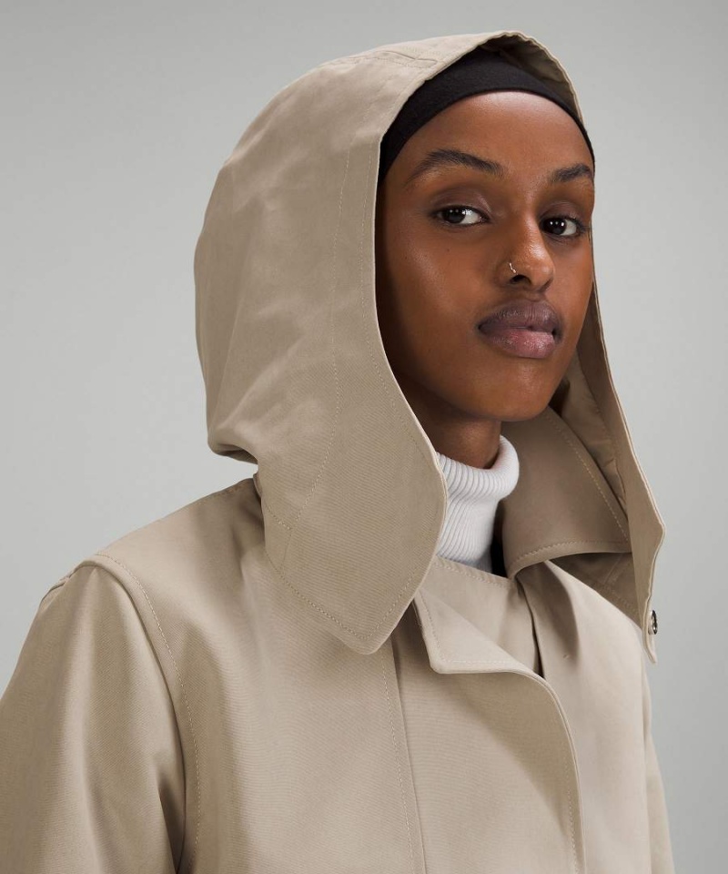 Lululemon Always There Korta Trench Rockar Dam Beige Sverige | ABECXF504