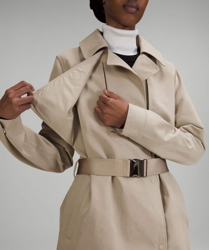 Lululemon Always There Korta Trench Rockar Dam Beige Sverige | ABECXF504
