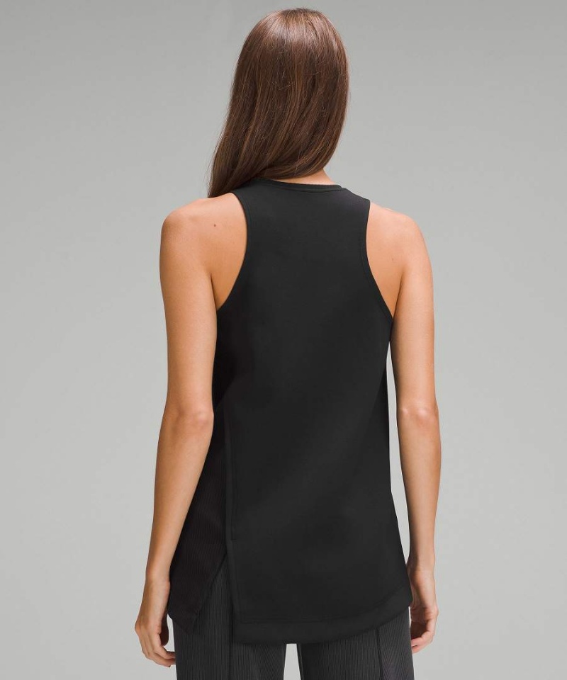 Lululemon Asymmetrical Side Cut-Out Linne Dam Svarta Sverige | ORDFEN108