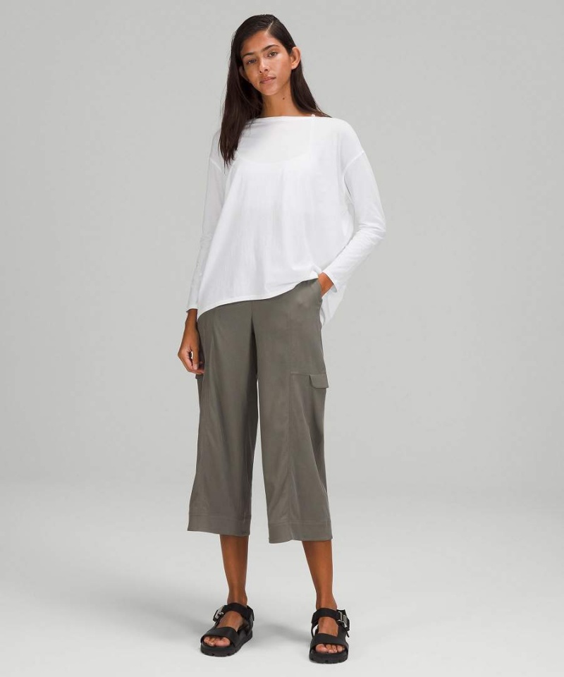 Lululemon Back in Action Långärmad Tröja Dam Vita Sverige | AZCXHR307