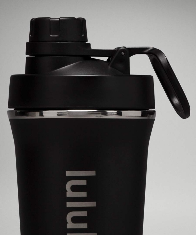 Lululemon Back to Life Shaker Bottle 24oz Vattenflaska Dam Svarta Sverige | IOGPAF639
