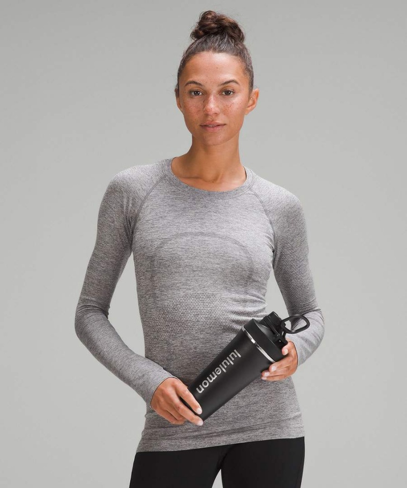 Lululemon Back to Life Shaker Bottle 24oz Vattenflaska Dam Svarta Sverige | IOGPAF639