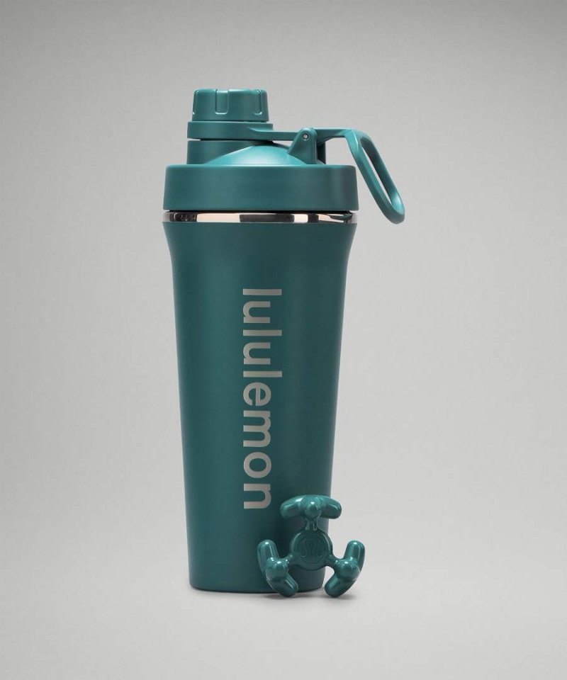 Lululemon Back to Life Shaker Bottle 24oz Vattenflaska Dam Turkos Sverige | JAWITL385