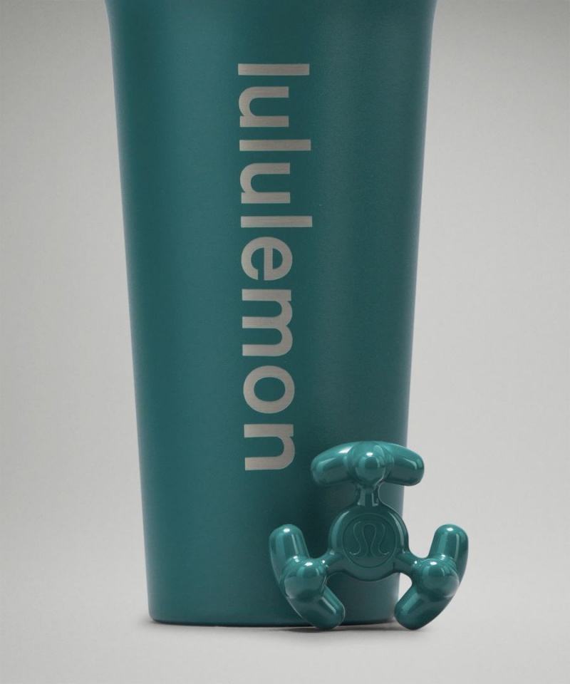 Lululemon Back to Life Shaker Bottle 24oz Vattenflaska Herr Turkos Sverige | YTKNOV317