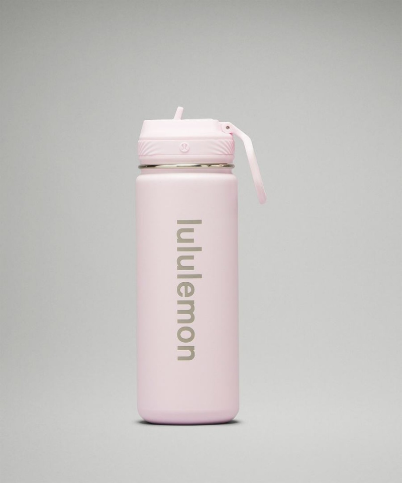 Lululemon Back to Life Sport Bottle 18oz Straw Lid Vattenflaska Dam Rosa Sverige | THZFPX625