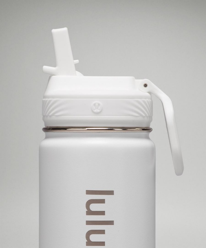Lululemon Back to Life Sport Bottle 18oz Straw Lid Vattenflaska Dam Vita Sverige | HZESTU391