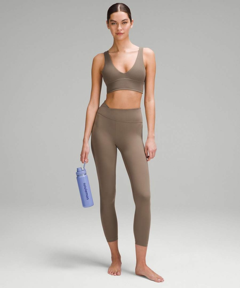 Lululemon Back to Life Sport Bottle 24oz Shine Vattenflaska Dam Blå Beige Sverige | ZMJYLQ047