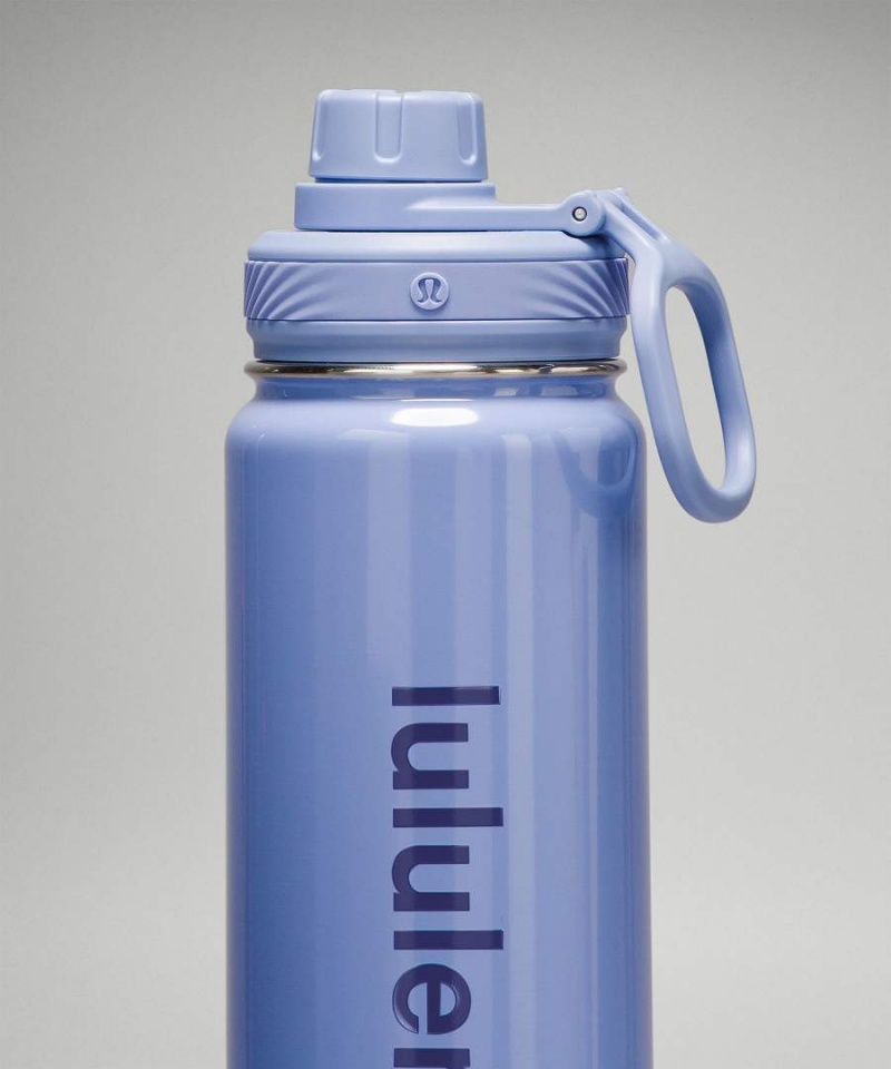 Lululemon Back to Life Sport Bottle 24oz Shine Vattenflaska Dam Blå Beige Sverige | ZMJYLQ047