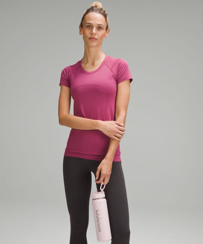 Lululemon Back to Life Sport Bottle 24oz Straw Lid Vattenflaska Dam Rosa Sverige | AVIGSH651