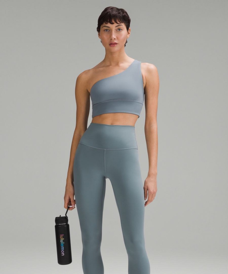 Lululemon Back to Life Sport Bottle 24oz Straw Lid Vattenflaska Dam Svarta Rosa Korall Gula Mintgröna Turkos Sverige | GARZPC378