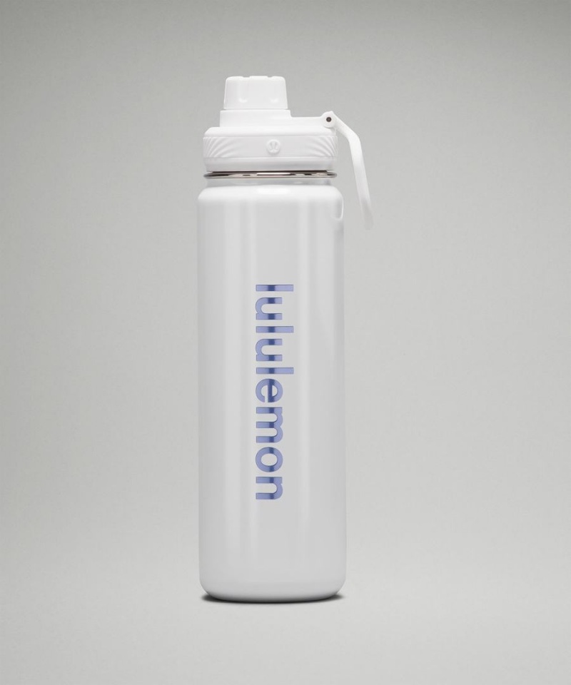 Lululemon Back to Life Sport Bottle 24oz Shine Vattenflaska Dam Vita Sverige | LFJOWR794
