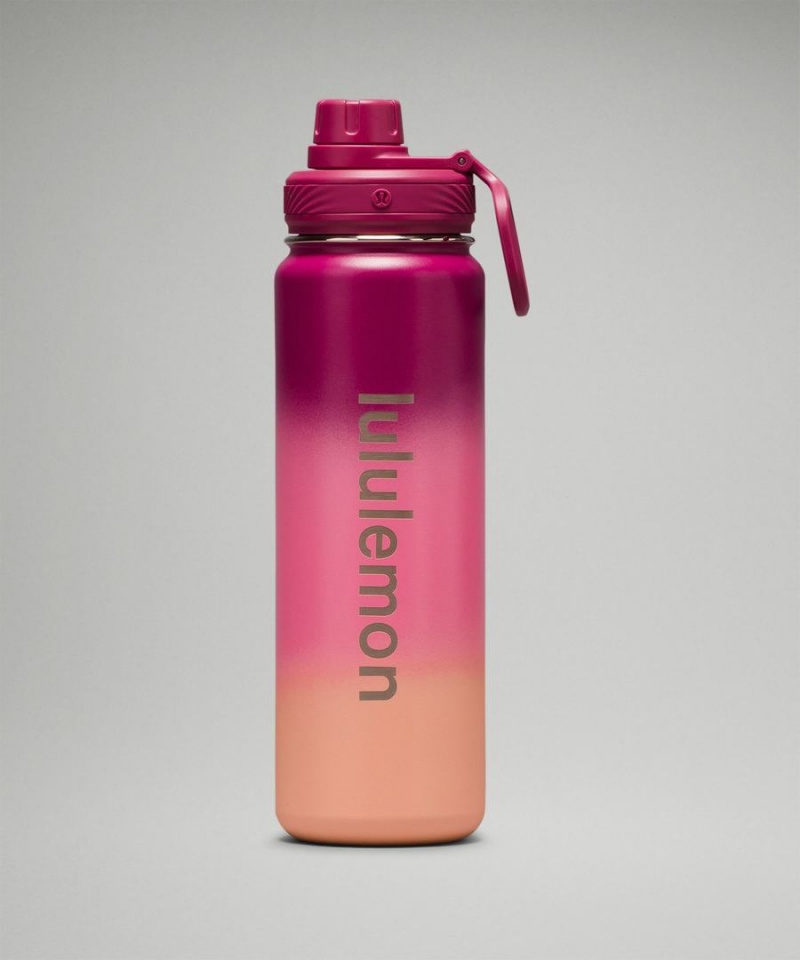 Lululemon Back to Life Sport Bottle 24oz Vattenflaska Herr Lila Rosa Korall Sverige | MWCYSO105